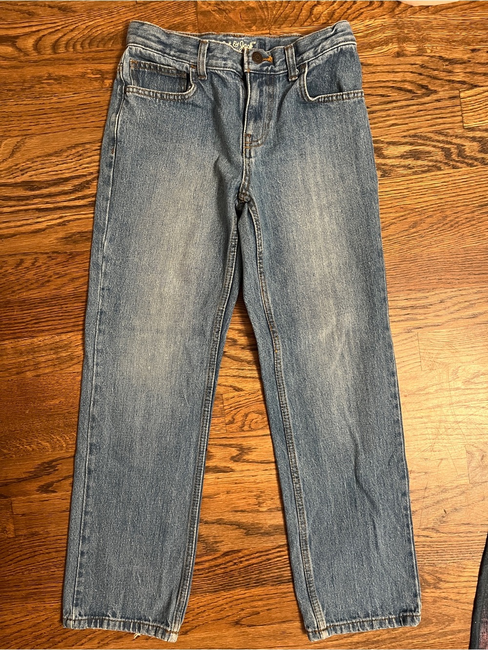 Sz 12 Boys Light Blue Straight-Leg Jeans
